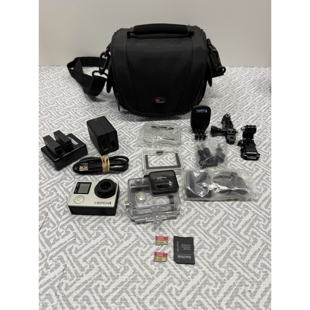 GoPro HERO4 Silver 1080p Action Camera Bundle - Lowepro Bag + Accessories Tested